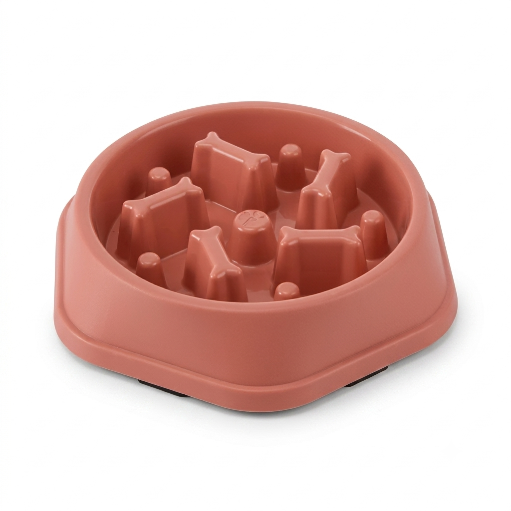 Red SlowSavor slow feeder bowl