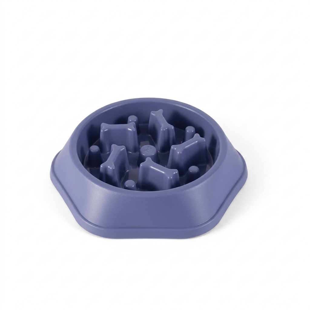 Purple SlowSavor slow feeder bowl